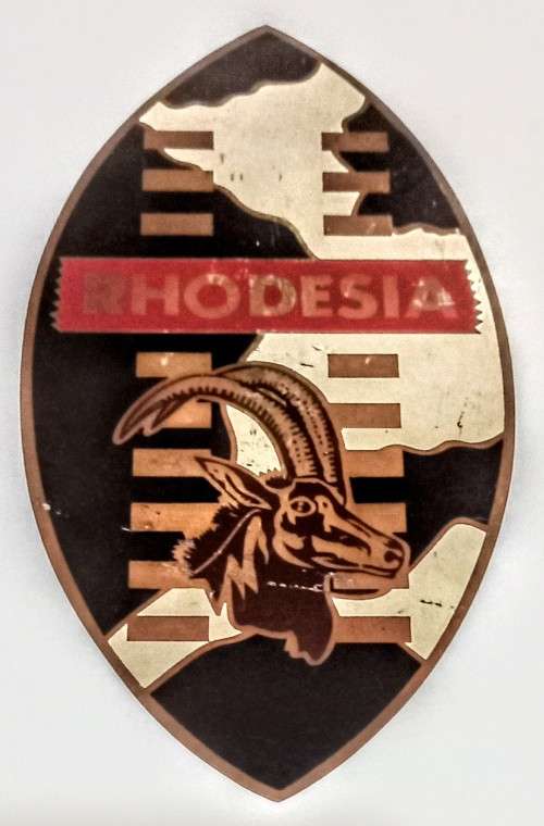Rare Vintage Rhodesia Copper Plaque. 20cm x 11cm