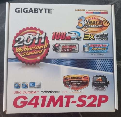 BUY NOW / NO NEED TO WAIT. GIGABYTE Intel G41MT-S2P Socket 775. DDR3 MOTHERBOARD.
