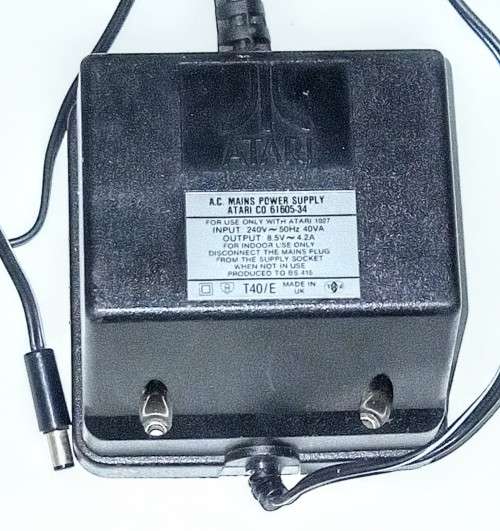 BUY NOW / DON`T WAIT. Vintage Atari 1027 Printer AC Mains Power Supply. Output 8.5 Volts / 4.2 Amps
