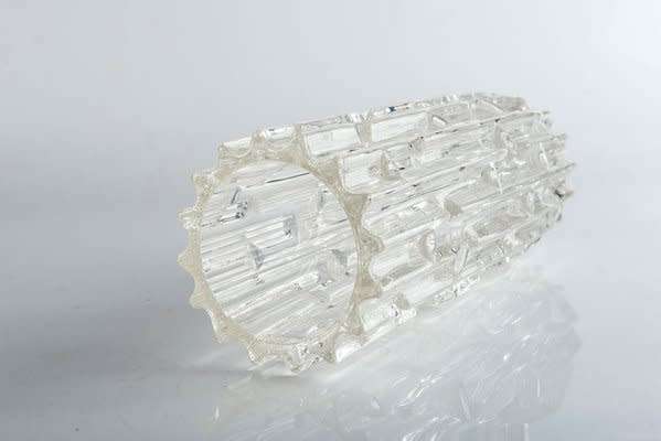 Art Glass. Mid-Century Czech Glass Vase by Frantisek Vizner, 1960s