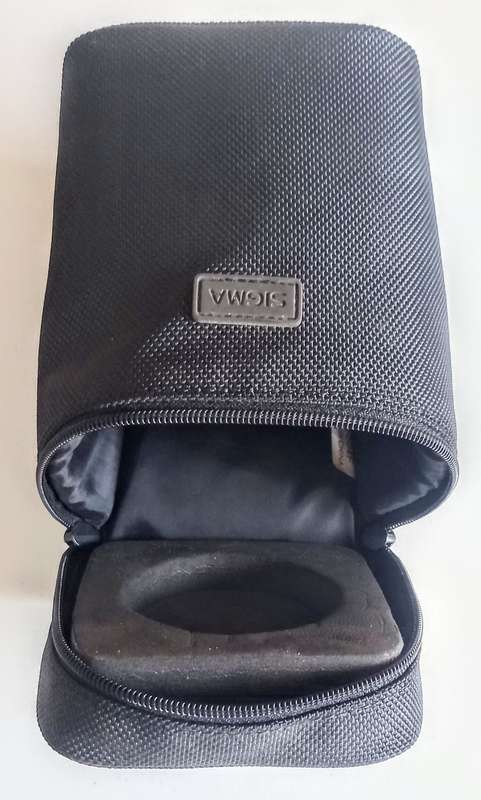 Sigma Softshell Padded Lens Holder. 15cm Tall x 11cm Diameter