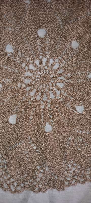 Crochet Cloth Brown 42cm Diameter