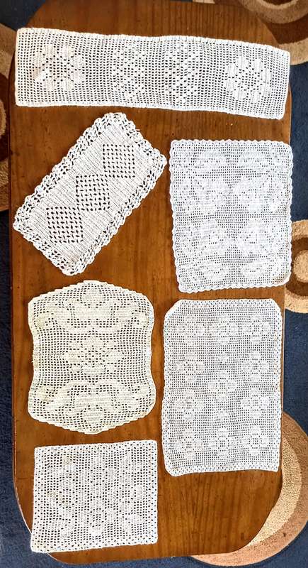 Assorted Crochet cloth x 6
