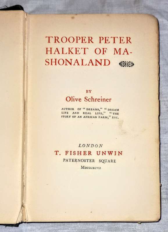 1897 Trooper Peter Halket of Mashonaland. Hardcover