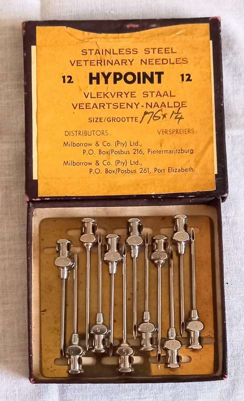 Vintage Stainless Steel Veterinary Needles