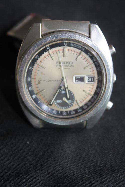 VINTAGE MENS SEIKO 6139-6012 CHRONOGRAPH AUTOMATIC WATCH