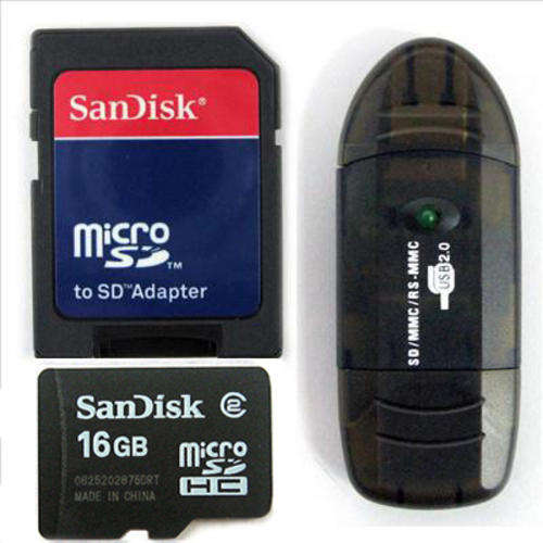 Sandisk 16GB Micro SD SDHC MicroSD Memory Card 16 G GB