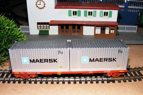 OO GAUGE 2 CONTAINER SAR/SAS WAGON