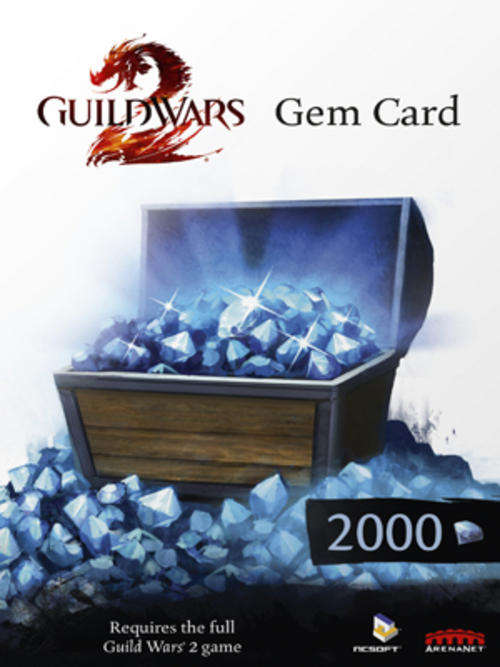 Guild Wars 2 - 2000 Gem Card (Digital Code Delivery Via Email)
