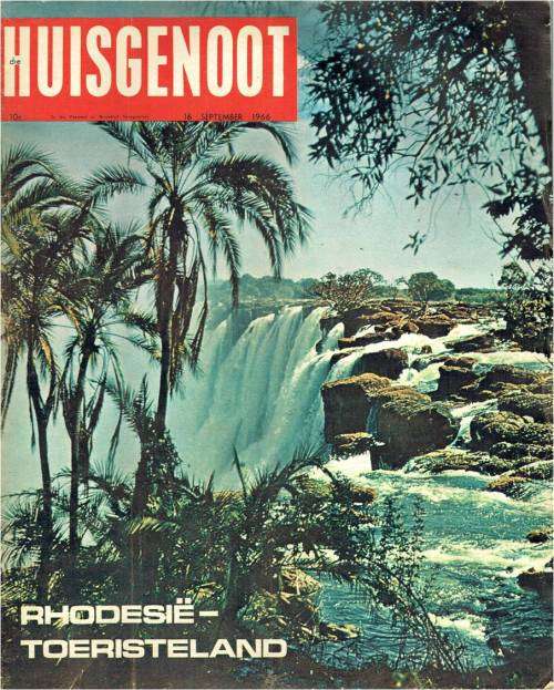 Huisgenoot Tydskrif - 16 Sep 1966 - 6 de Pantser Div - Rhodesia toerisme - Rugby Oupa du Piesani