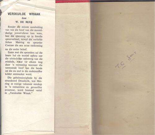 spanning - avontuur - speurverhale - afrikaanse boeke