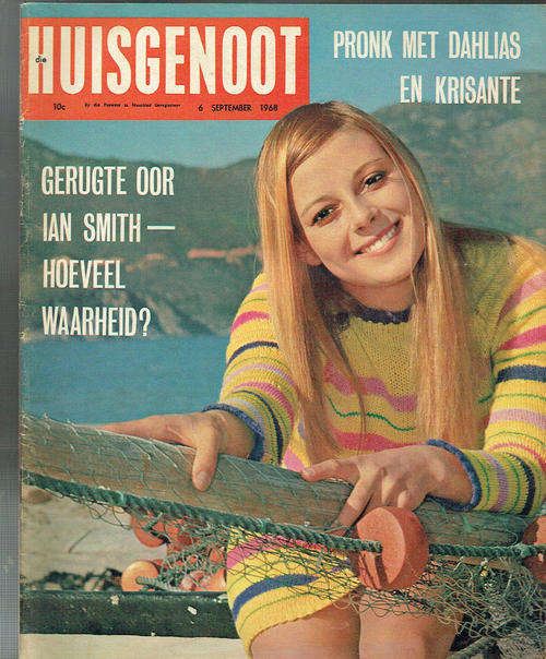 Huisgenoot Tydskrif - 6 Sep 68 - Ian Smith UDI - D Matthee - Kanovaart - Skyfskiet - Fotoverhaal