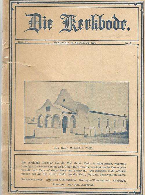 Kerkbode 25 Aug 1937 - Skaars versamel tydskrif