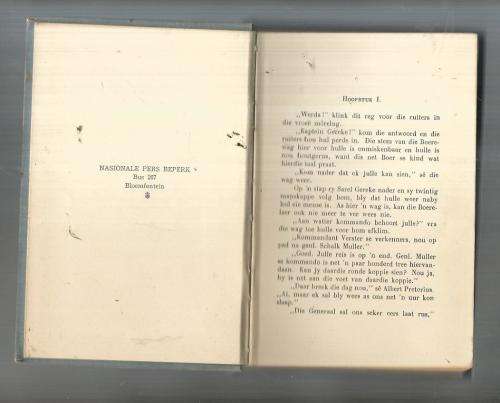 Kaptein Gereke - Mikro - Naspers 1937 - eerste druk - opvolg op Ruiter in die nag