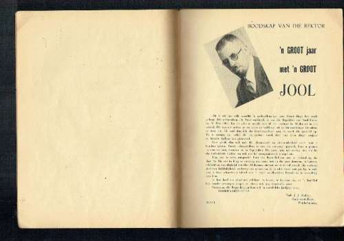 Jool Poot 1961 - Skaars joolblad tydskrif  - van die ou Potch Onderwys (Normaal) Kollege