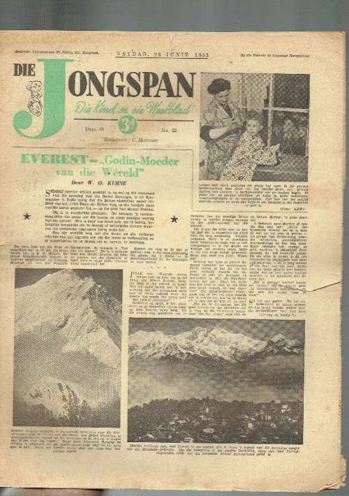 Die Jongspan - 26 Junie 1953 - Jeug Tydskrif / Koerant