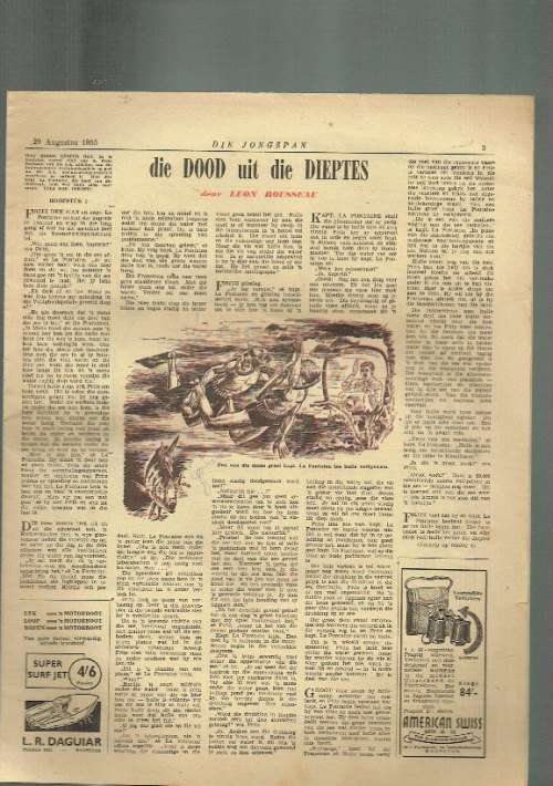 Die Jongspan - 29 Augustus 1955 - Jeug Tydskrif / Koerant