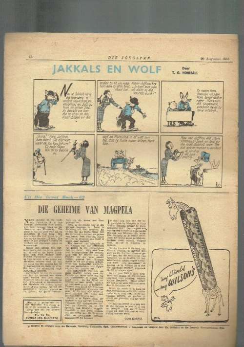 Die Jongspan - 29 Augustus 1955 - Jeug Tydskrif / Koerant