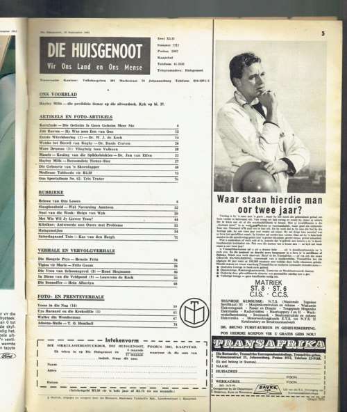 Huisgenoot Tydskrif - 18 Sep 1964 - Sien Produkbeskrywing