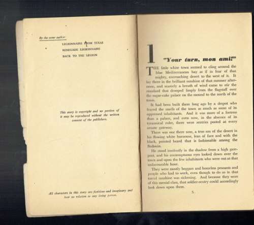 The Spahis - Mike M`Cracken - 1953 - 4 the book - French Foreign Legion series