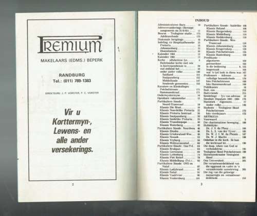 Almanak van die Gereformeerde Kerk van SA - 1984
