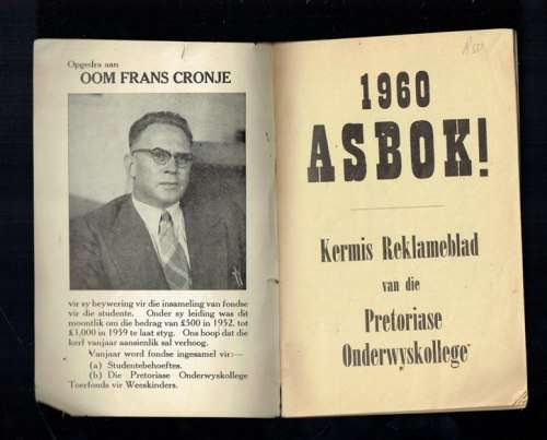 Asbok 1960 - Kermisblad van die Pretoria onderwyskollege - Sudente humor