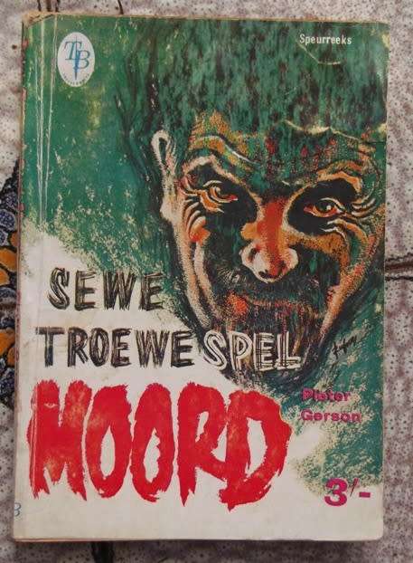 Sewe troewe spel moord - Pieter Gerson - Trefffer boek 1960 - Speurreeks