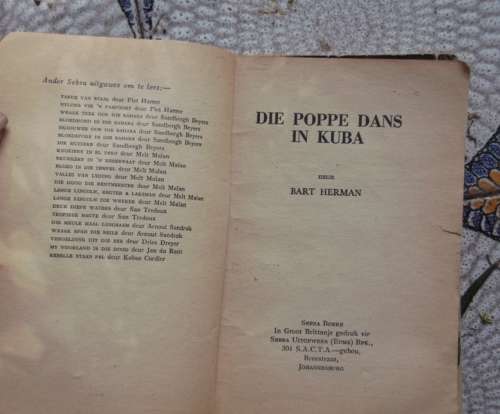 Die poppe dans in Kuba - Bart Herman - Sebra boek - Koerantman avonture