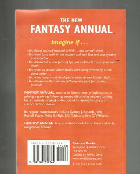 Fantasy Annual 4 - Harbottle & Wallace - 2000 - Sci Fi short story collection
