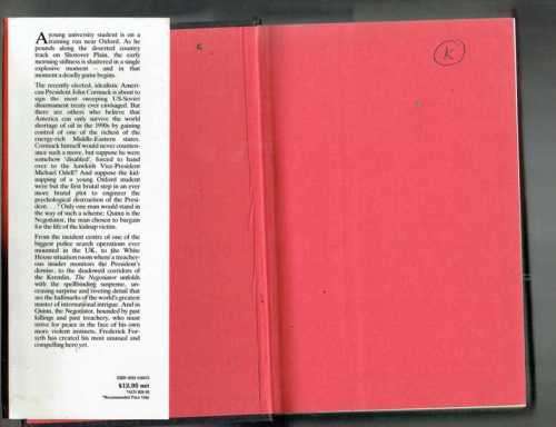 The Negotiator - Frederick Forsyth - 1989 - Adventure thriller (tab)