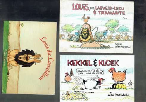 3 boekies - Louis laeveld leeu / en trawante / Kekkel en Kloek - Strokies - Comics
