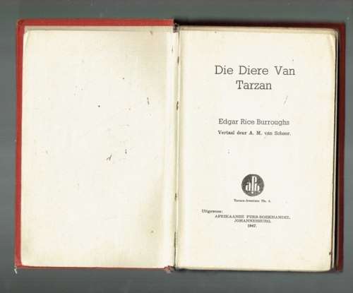 Die diere van Tarzan - ER Burroughs - APB 1947 - AM van Schoor verlaling NR 4 in die reeks