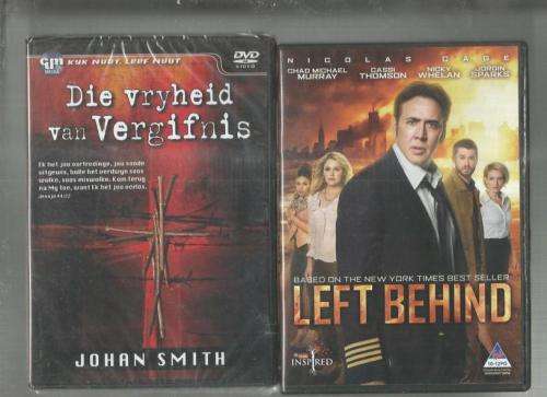 DVD x 2 - Die vryheid van Vergiffenis (Johan Smith) & Left Behind with Nicolas Cage (DVD032)