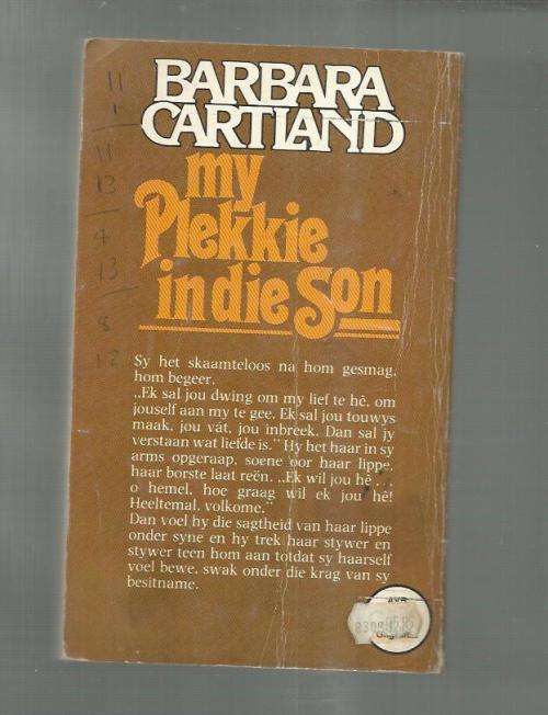 My plekkie in die son - Barbara Cartland - Madeliefie Roman