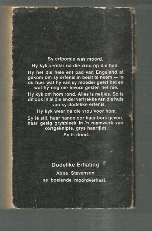 Dodelike Erflating - Anne Stevenson - Olympos vertaling van The French Inheritance