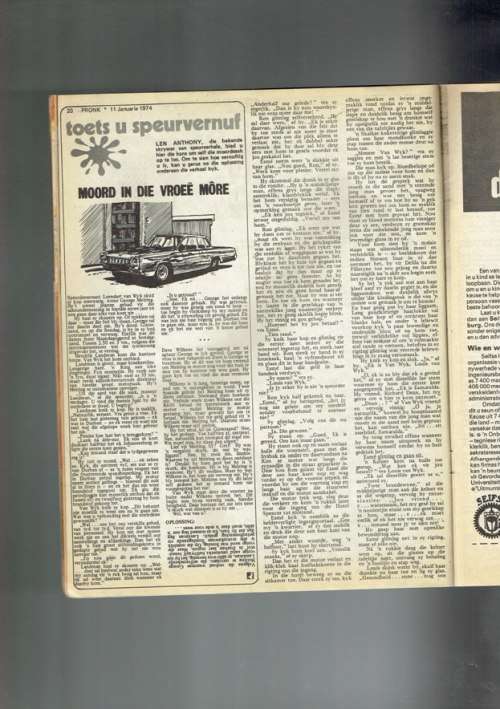 Pronk Tydskrif - 11 Jan 1974 - Sien produkbeskrywing