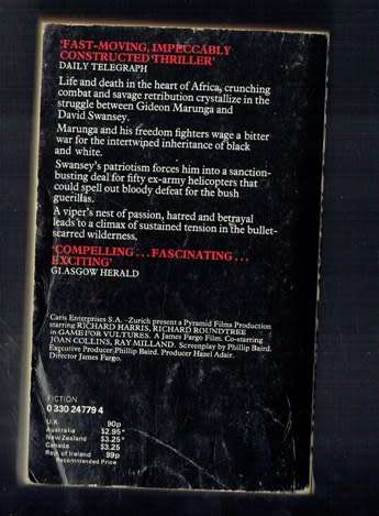 Game for vultures - Michael Hartman - 1979 - Screenplay adaption adventure