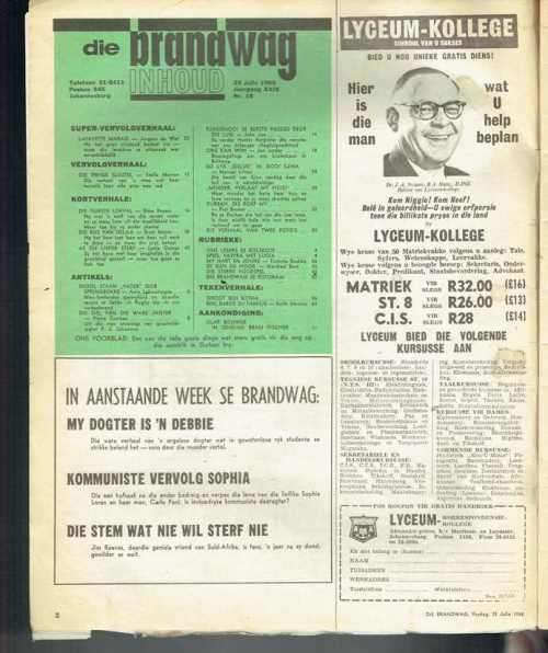 Bfrandwag Tydskrif - 23 Jul 65 - Sien produkbeskrywing