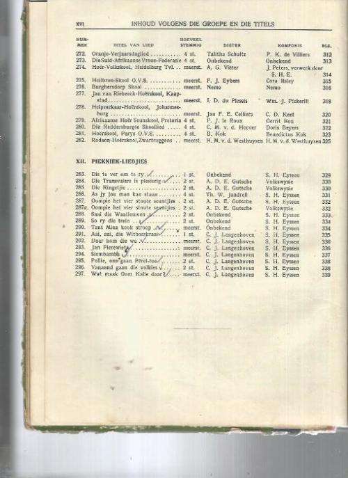 FAK Volksangbundel vir Suid-Afrika - Gutche, Erlank and Eyssen - 1937 uigawe