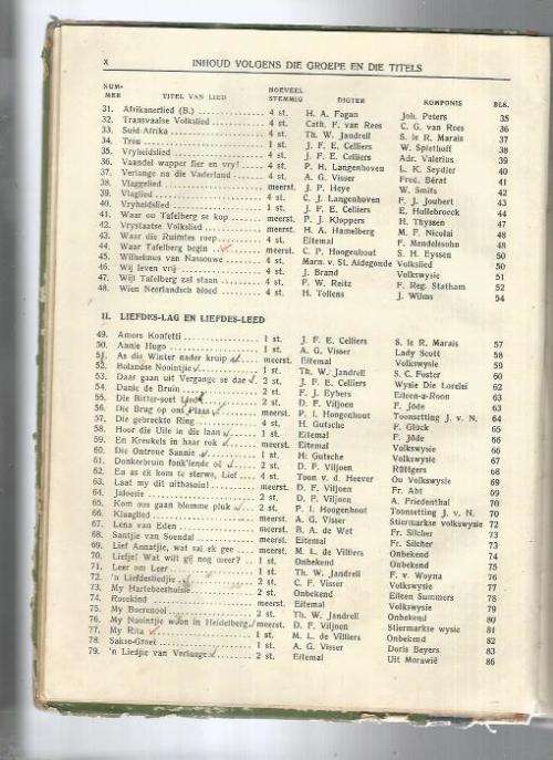 FAK Volksangbundel vir Suid-Afrika - Gutche, Erlank and Eyssen - 1937 uigawe