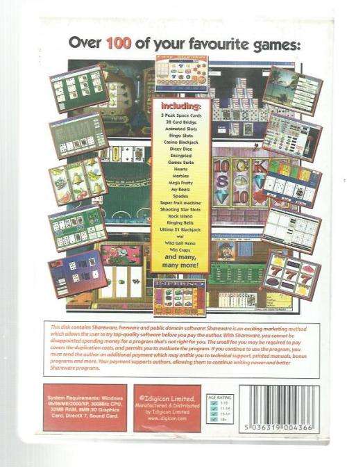 PC CD-ROM Games Family Casino Games (PCD037)
