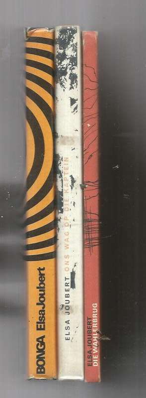 Lot van 3 Elsa Joubert boeke - Die Wahlerbrug / Ons Wag op die Kaptein / Bonga (e7)