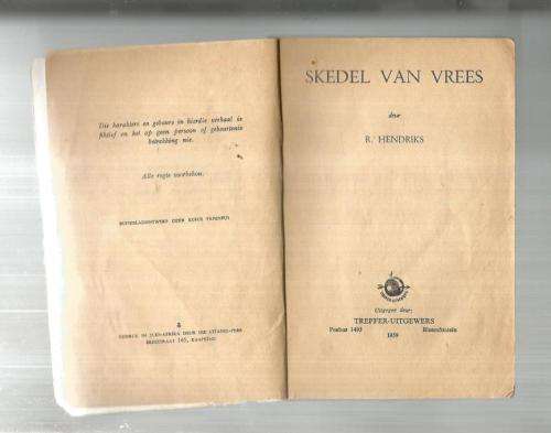 Skedel van Vrees - R Hendriks - 1959 - Treffer boek - Spannings reeks
