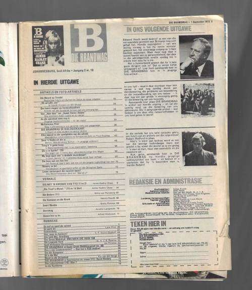 Brandwag Tydskrif - 1 September 1972 - Sien produkbeskrywing