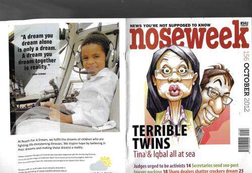 Noseweek Magazines x 2 no`s 156 and 162 - See scans for index