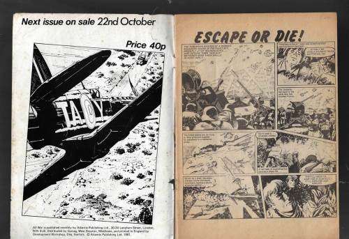 All-War Montly Comic Magizine - vol 1 no 8 October 1981