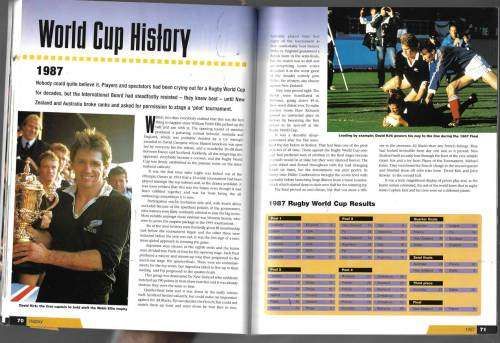 Rugby World Cup 1999 - The official book or Broshure