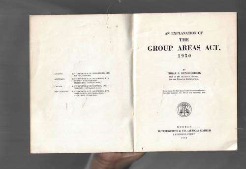 The Group Areas Act 1950 Explaned - Old Goverment (?) information booklet