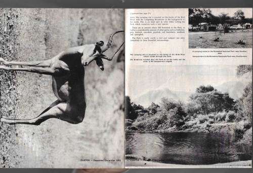 Custos Magazine Dec 1972 Nr 1 Vol 2 - magazine for the SA national parks