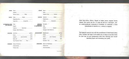 Logbook - Commercial vehicle - Old (60,) style blank logbook